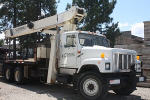 Cumming Construction crane truck